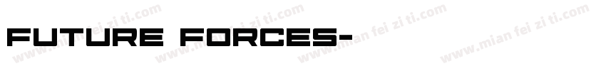 Future Forces字体转换